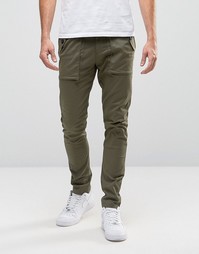 Зауженные брюки цвета хаки ASOS - Зеленый