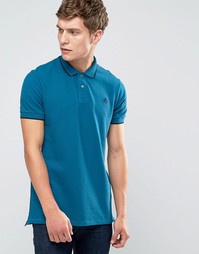 Синяя футболка-поло узкого кроя с логотипом Paul Smith - Синий