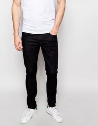 Джинсы скинни Nudie Lin Organic Dry Steel - Синий
