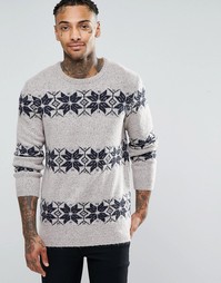 Джемпер со снежинками ASOS - Серый