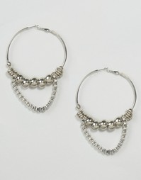 Серьги-кольца ASOS - Серебряный