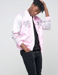 Куртка-пилот Jaded London Souvenir - Розовый