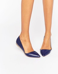 Плоские туфли с вырезами ALDO - Темно-синий