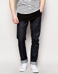 Узкие джинсы из саржи Nudie Jeans Thin Finn - Синий