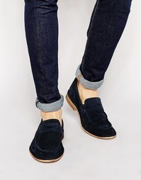 Замшевые лоферы Selected Homme Ley - Синий