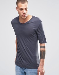Темно-серая футболка Weekday Jarmo - Серый
