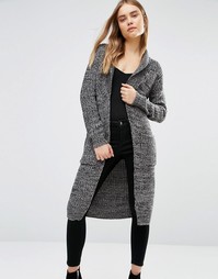 Длинный кардиган QED London - Серый