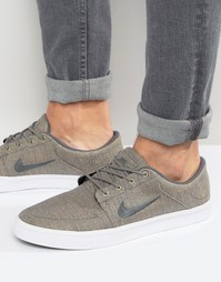 Серые парусиновые премиум-кроссовки Nike SB Portmore 807399-001 - Серый