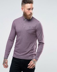 Трикотажное поло с длинными рукавами Ted Baker - Красный