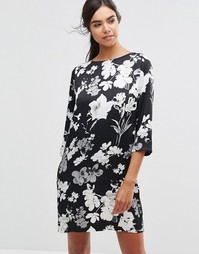 Платье с цветочным принтом Minimum Kika - Черный