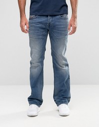 Светлые джинсы с легким клешем Diesel Zatiny 857N - Синий