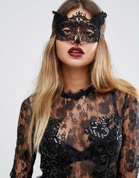 Кружевная маска ASOS Halloween - Черный