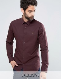 Классическая узкая рубашка стретч Farah - Красный