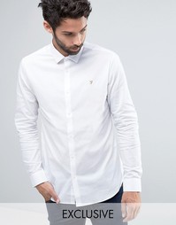 Классическая узкая рубашка стретч Farah - Белый