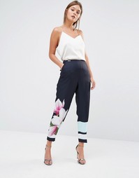 Брюки с принтом Ted Baker Abirati - Темно-синий
