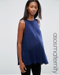 Свободная майка для беременных ASOS Maternity - Темно-синий