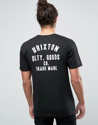 Футболка с принтом Brixton - Черный