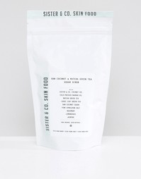 Сахарный скраб для тела Sister &amp; Co Raw Coconut &amp; Matcha Green Tea - 300 г - Бесцветный