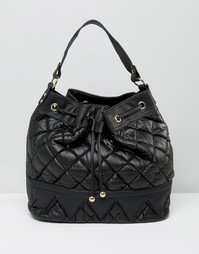 Стеганая сумка Liquorish - Черный