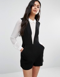 Ромпер 2 в 1 с блузкой BCBG Generation - Черный