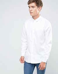 Белая рубашка классического кроя из египетского хлопка ASOS - Белый