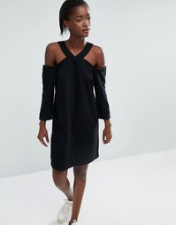 Джинсовое платье ASOS WHITE - Черный