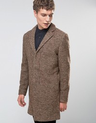 Полупальто из ткани букле Selected Homme - Рыжий