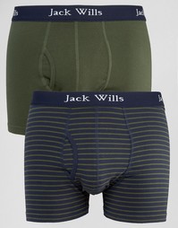 2 боксеров-брифов (зеленые/темно‑синие) Jack Wills - Мульти