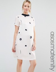 Платье-футболка для беременных ASOS Maternity - Мульти