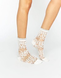 Прозрачные носки Gipsy Pretty - Белый