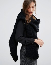 Продолговатый шарф в рубчик ALDO - Черный