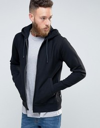 Черное худи классического кроя на молнии Paul Smith - Черный