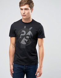 Черная футболка слим с логотипом PS Paul Smith - Черный