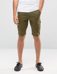 Зауженные шорты-карго Jack &amp; Jones - Зеленый