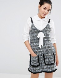 Твидовый сарафан Sister Jane - Синий