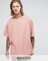 Oversize-футболка из купро Reclaimed Vintage - Розовый