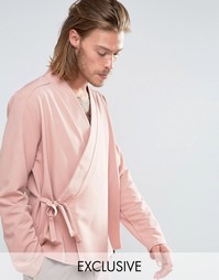 Рубашка классического кроя Reclaimed Vintage Karate - Розовый