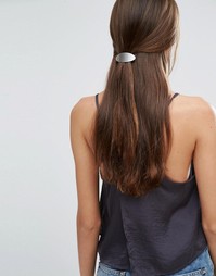 Заколка для волос овальной формы Orelia - Серебряный