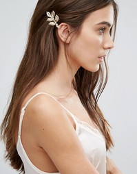 Заколка для волос с листиком Orelia - Золотой