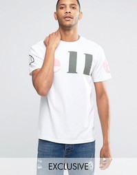 Футболка с большим логотипом Ellesse - Белый