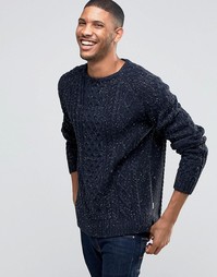 Джемпер крупной вязки с вкраплениями Bellfield - Темно-синий