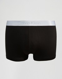 Эластичные хлопковые боксеры-брифы Calvin Klein - Черный