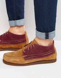 Замшевые мокасины на танкетке Sperry - Коричневый