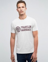 Футболка с гербом Franklin and Marshall - Серый