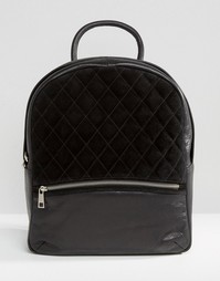 Рюкзак со стеганой замшевой вставкой Urbancode - Черный