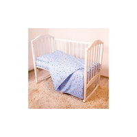 Постельное белье Мишки 3 пред., бязь 60х120, Baby Nice,голубой