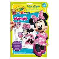 Раскраска с фигурными наклейками "Минни Маус" Crayola