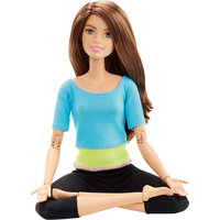 Кукла "Безграничные движения" в голубом, Barbie Mattel