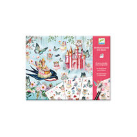 Набор для творчества с переводными наклейками "В стране чудес" Djeco