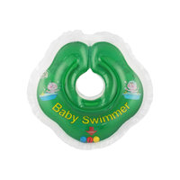 Круг для купания с погремушкой внутри Baby Swimmer, зеленый